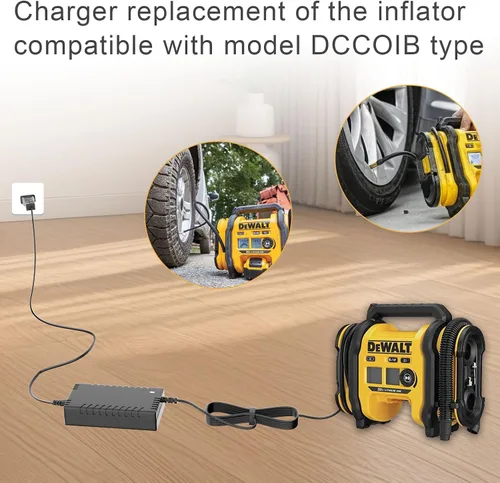 Vista 2 de Fuente de alimentación de inflado con cargador de 13.8 V N557514, adecuado para inflador inalámbrico de neumáticos DCC020IB Walt 20V MAX DCC020IB