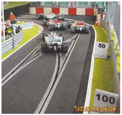 Vista 2 de Scalextric C7036 Digital Track Straight Lane Change 20.5 pulgadas, negro, grande
