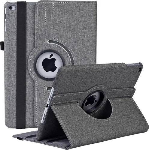 Vista 19 de Funda giratoria para iPad de 9.7 pulgadas 2018 2017 / Funda para iPad Air 2 - Funda protectora con soporte giratorio de 360 grados y función