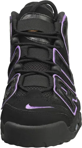 Vista 3 de Nike Air More Uptempo tenis de piel blancasnegras para hombre