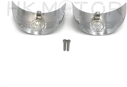 Vista 5 de HONGK - Viseras de señal de giro compatibles con Harley 86-92 FXRT/86-90 FLST/88-17 FLSTC/94-17 FLHR [B07MF8W714]
