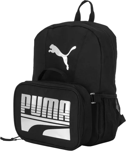 Vista 3 de PUMA - Combo de juego de mochila y lonchera para niños NegroPlateado