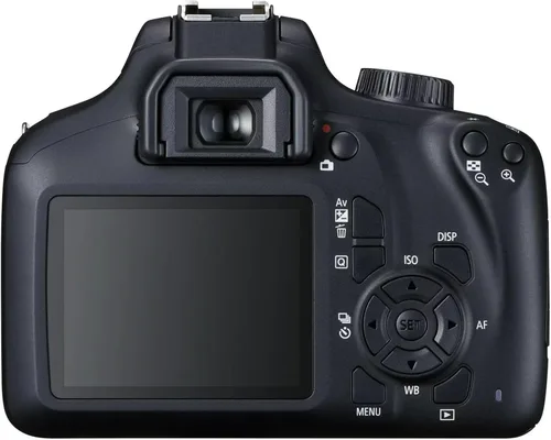 Vista 5 de Canon Cámara DSLR EOS 4000D/Rebel T100 con Canon EF-S 0.709-2.165 in F/3.5-5.6 DC III Zoom y teleobjetivo zoom 16.535-31.496 in f/8.3 HD + memoria