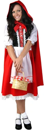 Vista 7 de Plus Size Little Red Riding Hood Costume for Women Red Riding Hood Dress and Cape Outfit 1X ? 8X