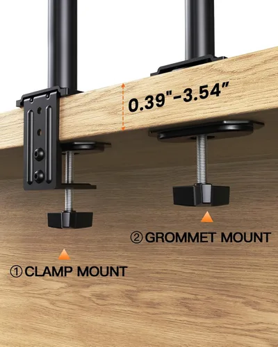 Vista 7 de Ergear Soporte de monitor para la mayoría de pantallas de computadora de 13 a 32 pulgadas de hasta 17.6 libras, elevador de monitor LED LCD