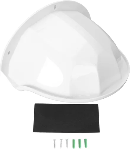 Vista 9 de Yoidesu Cubierta universal para cámara de seguridad, cubierta de lluvia solar para cámara de seguridad, techo protector al aire libre para Blanco