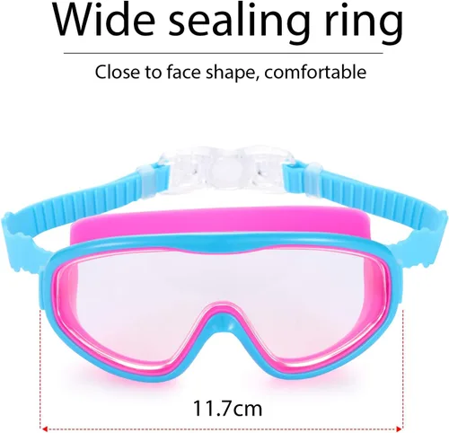 Vista 2 de 2 Pack Kids Swim Goggles, Swimming Glasses for Children from 3 to 15 Years Old