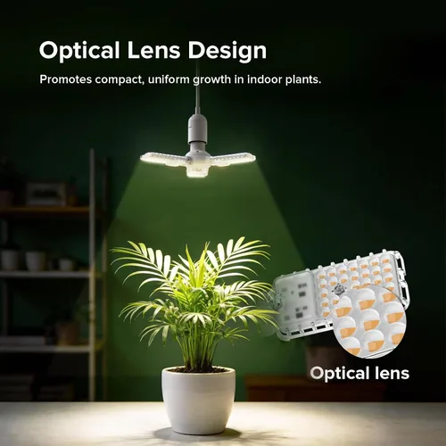 Vista 6 de SANSI Luces de cultivo para plantas de interior, 99 LED lámpara de cultivo de plantas con temporizador, 30 W, 2000 lúmenes, 4000 K, luz de planta