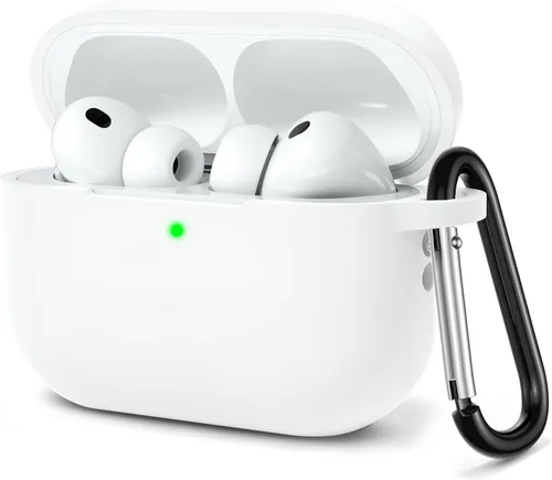 Vista 29 de Lerobo - Funda protectora completa de silicona suave para AirPods Pro 3 Rojo