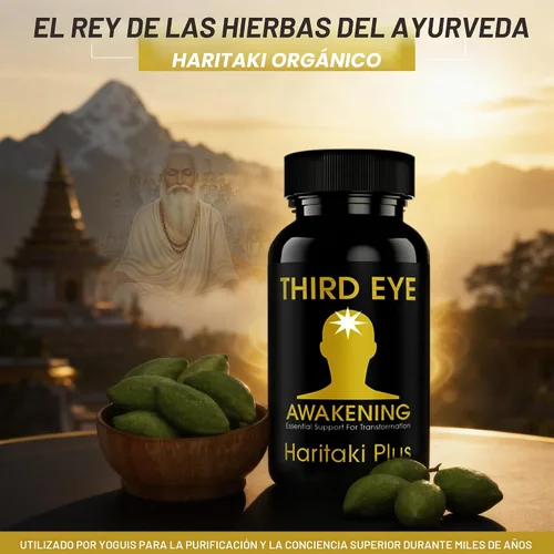 Vista 3 de Third Eye Awakening Organic Haritaki Capsules, 650 mg, 100 cápsulas