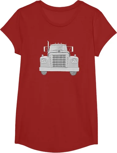 Vista 76 de Camiseta clásica de camión pesado International Harvester IH Loadstar, Negro, S