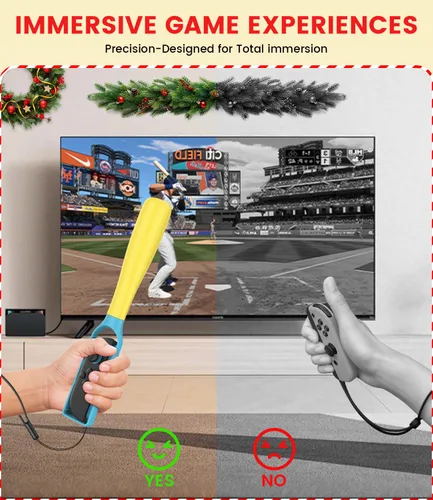 Vista 2 de Baseball Stick Game Accessories Compatible with Nintendo Switch 21