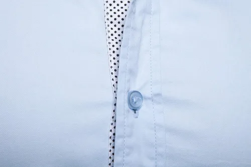 Vista 4 de MUSE FATH Camisa de vestir de algodón de manga corta para hombre