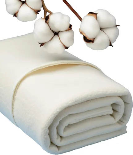 Vista 4 de HANPATQUI 2 piezas de guata para edredón de 45 x 60 pulgadas, tamaño de cuna, guata de algodón natural para colchas
