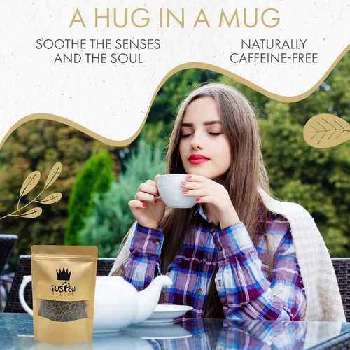 Vista 2 de Fusion Select Té de aguja de pino 100% natural, té de hierbas frescas y naturales de hojas sueltas para relajación, inmunidad y salud, agujas