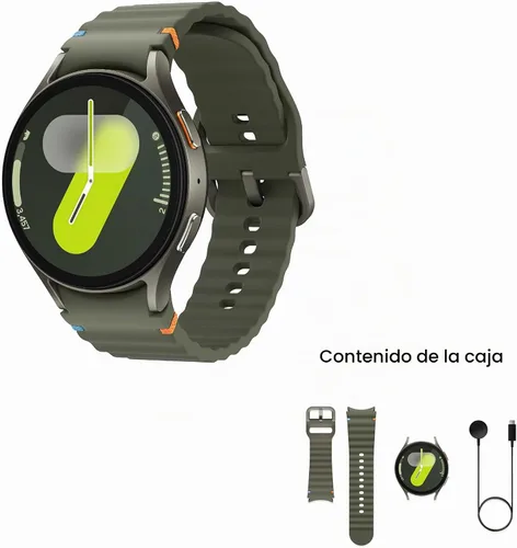 Vista 7 de Samsung Galaxy Watch 7 44mm Reloj inteligente AI con pantalla AMOLED de 1.5", Wear OS 5, LTE, Wi-Fi, Bluetooth, frecuencia cardíaca, apneia
