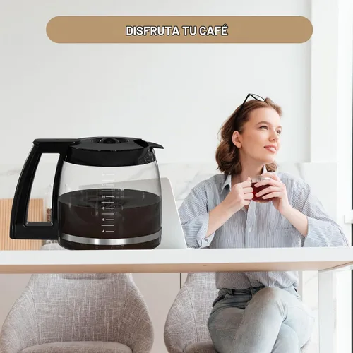 Vista 7 de Olla de Reemplazo para Jarra de Café de 14 Tazas Compatible con la Máquina de Café Cuisinart DCC-2200RC, DCC-2200, DCC-3200, DCC-3200P1, DCC-3200FR