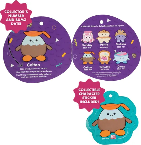 Vista 4 de BumBumz Cafetera Grande de 7.5 Pulgadas Peluche Sensorial con Peso - Con Licencia Oficial - Juguete de Animal de Peluche Suave, Esponjoso, Lindo