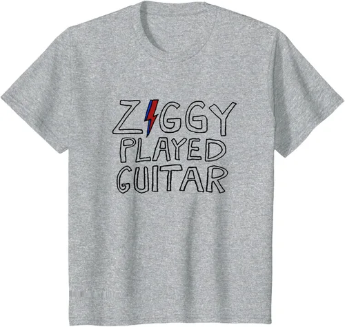 Vista 5 de David Bowie - Ziggy Played Guitar Sketch Lyric Camiseta Blanco
