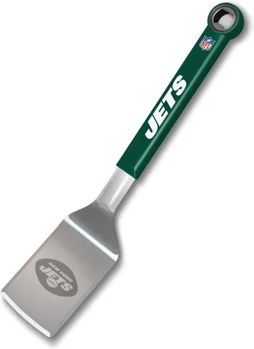 Vista 18 de YouTheFan NFL - Espátula para barbacoa de acero inoxidable con abrebotellas