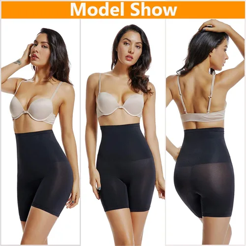 Vista 4 de JOYSHAPER Pantalones cortos moldeadores para mujer pantalones cortos con control de abdomen para mujer