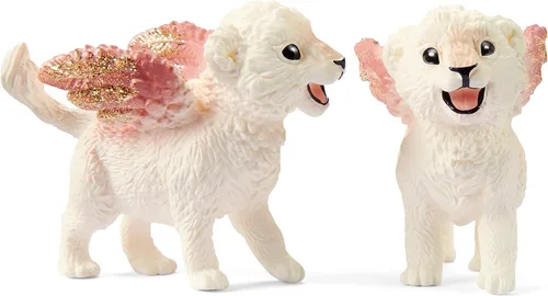 Vista 7 de Schleich Bayala 42524 - Juego modular de 9 piezas con lindas figuras de león, arco, aro y calcomanías, juguetes de criaturas míticas