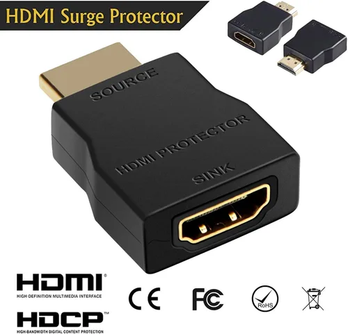 Vista 3 de NEWCARE Protector de sobretensiones HDMI, mini protector portátil HDMI 1.4 para protección ESD y sobretensiones, compatible con HDCP 4K 30Hz - 1