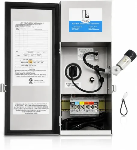 Vista 10 de HALF OFF PONDS Transformador de iluminación de bajo voltaje de 12 vatios – Alimenta luces LumiNight para estanques y paisajes – Solo transformador