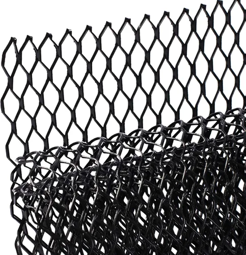 Vista 7 de AggAuto - Pantalla de malla de acero inoxidable 304 de 47 x 16 pulgadas, recubierta de cloruro de polivinilo, para rejilla de ventilación Negro