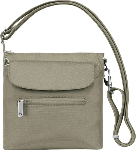 Vista 26 de Travelon - Mini bolsa clásica de hombro antirrobo Avellana