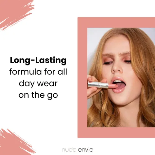 Vista 7 de nude envie - Brillo de labios - Acabado de alto brillo - Hidratante y fácil aplicación - Hidratación de lujo - Fórmula antiadherente - Con vitamina