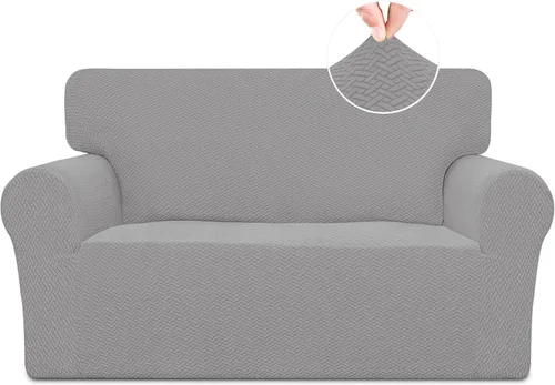 Vista 27 de Easy-Going Funda de sofá reclinable de jacquard elástico, suave de 4 piezas, con lazo elástico, protector de muebles lavable para niños, mascotas