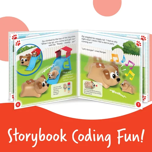 Vista 5 de Learning Resources Coding Critters Ranger & Zip, juego de 22 piezas, a partir de 4 años, juguete de codificación temprana sin pantalla para niños