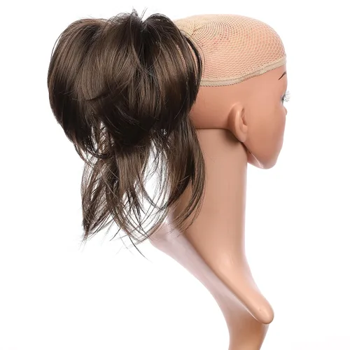 Vista 10 de Extensión de cabello ajustable, cola de caballo desarreglada, 12 pulgadas con pinzas, de Onedor, 10#