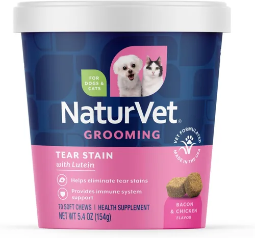 Vista 8 de NaturVet Removedor tópico de manchas de lágrimas más aloe – 4 onzas Elimina las manchas antiestéticas de lágrimas y saliva Fórmula suave a base