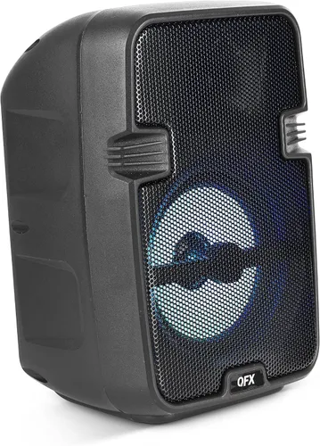 Vista 5 de QFX BT-60-BK Altavoz Bluetooth de 4 "con luces LED - Negro
