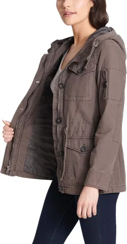 Vista 7 de Chaqueta Levi's de campo con cuatro bolsillos y capucha, de algodón para mujer (tallas estándar y grande)