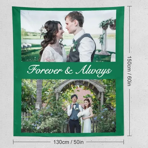 Vista 2 de Tapiz personalizado para cargar imágenes con fotos y textos, tapiz personalizado para colgar en la pared, manta de telón de fondo para decoración