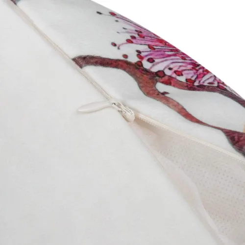 Vista 7 de OiseauVoler Fundas de almohada decorativas bordadas, fundas de cojín de martín pescador floral para el hogar, cama, sofá, hogar, oficina, decoración