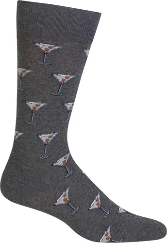 Vista 22 de Hot Sox Men's Fun Cocktail Drinks Crew Socks - 1 Pair Pack - Happy Hour Cool & Funny Novelty Gifts Cerveza (negro)