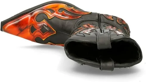 Vista 9 de New Rock 7921 Flame Western - Botas vaqueras para hombre