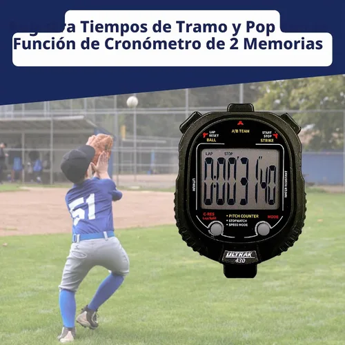 Vista 9 de Ultrak Contador de tono 430 y velocidad de tono con 2 cronómetros de memoria
