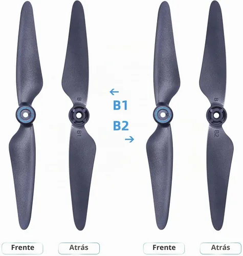 Vista 4 de Bwine F7GB2 Pro Drone Original Hélices Reemplazo 4 Pcs - Negro