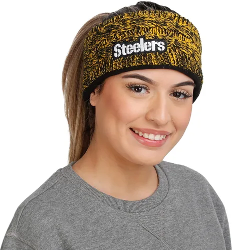 Vista 33 de FOCO Diadema de moda para mujer con logotipo de equipo de la NFL Gradiente impreso.