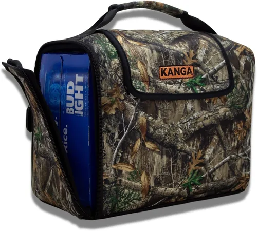 Vista 12 de Kanga Kanga Kase Mate - Bolsa térmica aislada - Bolsa térmica suave - Enfriador de bebidas para latas de cerveza y seltzer - Aislamiento y Woody