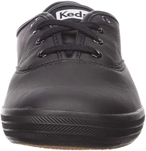 Vista 2 de Keds Champion - Zapatillas de piel para mujer, Negro, 6
