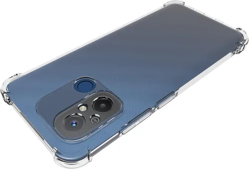 Vista 4 de USTIYA Funda para Redmi 12C Clear TPU Cuatro Esquinas Cubierta Protectora Transparente Suave
