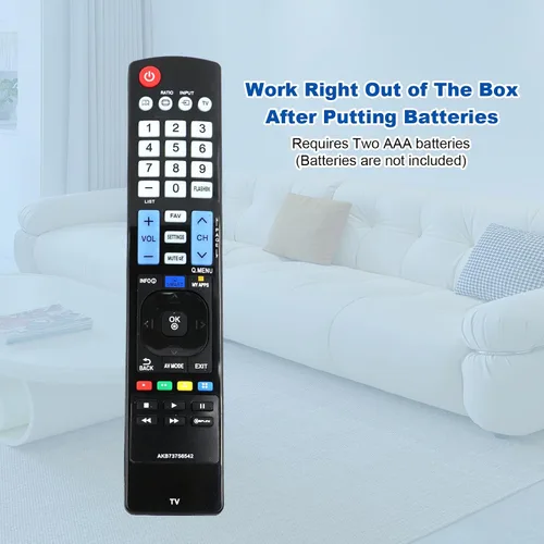 Vista 8 de AKB73756542 AKB73756567 Reemplazo remoto para LG Smart TV 32LN570B 32LN5750 39LN5700 42LN5700 47LN5600 47LN5700 47LN5710 50LN500 N5700 55LN5600UI