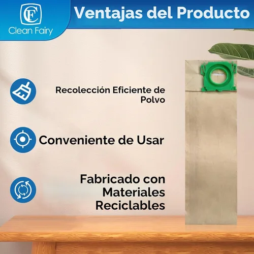 Vista 4 de Paquete de 20 bolsas de filtro de vacío compatibles con sensor Windsor S12 S15 XP12 XP15 XP18 SR12 SR15 SR18 Versamatic Plus y Sebo C G & X series