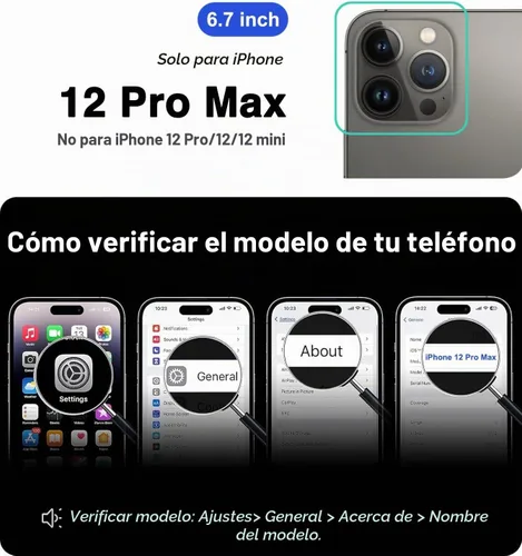 Vista 2 de Funda magnética tipo cartera para iPhone 12 Pro Max, 3 tarjeteros Compatible con MagSafe, con ranura para tarjeta de crédito desmontable, ajuste